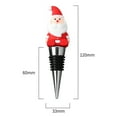 thumbnail image 6 of Dserhfy Leak-proof Christmas Wine Stopper Food Grade Creative Cartoon Fresh-keeping Santa Claus Wine Bottle Plug Party Supplies, 6 of 8