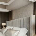 thumbnail image 3 of Velets Queen Bed Frame with Hydraulic Lift Storage, Upholstered Platform Bed, Tufted Headboard, Wood Slats, No Box Spring Needed, 3 of 9