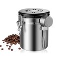 thumbnail image 2 of 2X Coffee Canister with Scoop Airtight Coffee Container Stainless Steel Storage Canister Set for Coffee Beans Tea, 2 of 3