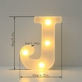 thumbnail image 3 of Hmgxay Alphabet LED Letter Lights, Decorative Light-Up Alphabet Letters for Home and Party, Warm White Illuminated Letters for Indoor Decorations, 3 of 6