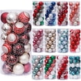 thumbnail image 1 of 30PCS Christmas Balls Ornaments Small Shatterproof Christmas Baubles for Christmas Tree, Hanging Ball for Holiday Wedding Party Decoration, 1 of 10