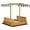 Colorful, variant on Kids Wooden Sandbox with Two Plastic Boxes, Foldable Bench Seat, Waterproof Cover, Bottom Liner, Storage Space for Outdoor Play, Natural