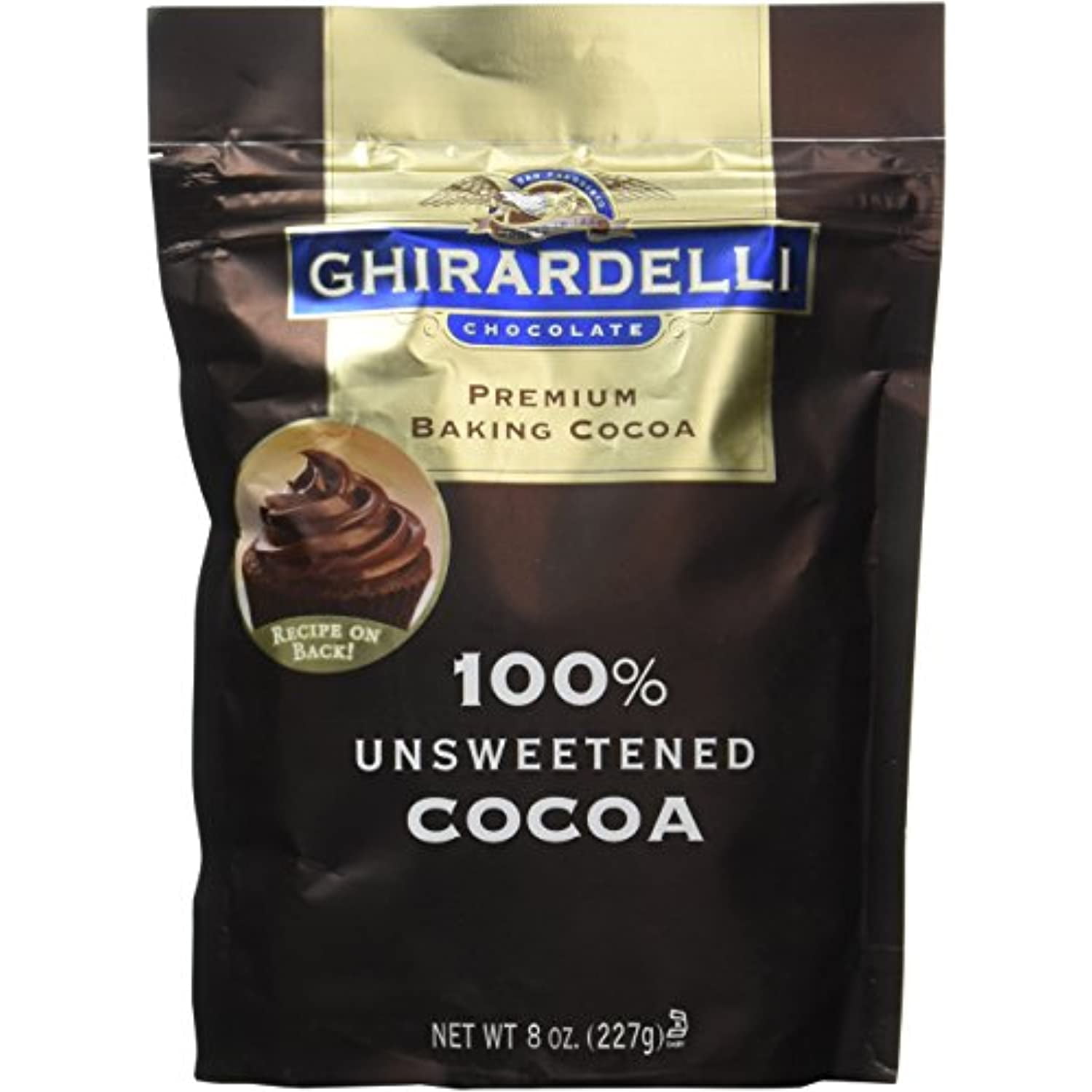 Ghirardelli Premium Baking Cocoa, 100% Unsweetened, 8Oz. (Pack Of 2)