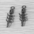 thumbnail image 1 of Naiovety 50 Uds accesorios de pesca tornillo giratorio remolino pesca conector aparejos Pescar, 1 of 5