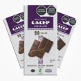 thumbnail image 1 of CACEP | Chocolate Org&aacute;nico Amargo 90% cacao | 3 Pack barras de 85g c/u | Bajo en az&uacute;car | Sin l&aacute;cteos | Vegano | Snack Saludable, 1 of 6