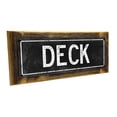 thumbnail image 1 of Framed, Outdoor Black Deck 4"x12" Metal Sign, Wall Décor for Porch, Patio, and Deck, 1 of 4