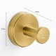 thumbnail image 4 of Gancho de Pared de Acero Inoxidable | Perchero Inoxidable para Abrigos y Toallas para Baño, Armario y Puerta | Gancho Metálico Resistente para Ropa de Fácil Instalación, 4 of 4