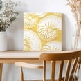 thumbnail image 2 of Framed Canvas Wall Art for Living Room Shell Wall Decor, Yellow Coastal Conch Ocean Marine Life Aesthetic Paintings for Bedroom Office Kitchen Bathroom, Ready to Hang Artwork Wall Pictures 8x8 Inch, 2 of 9
