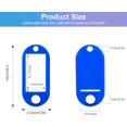 thumbnail image 2 of 60 Pcs Key Tags with Labels, Tough Plastic Key Tags with Split Ring Label Window with Split Ring Assorted Colors for ID Tags, Pet Name Tags, Luggage Tags, 2 of 7