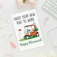thumbnail image 4 of Enjoy Your New Ride To Work Golf Card With Golf Cart - Happy Retirement Card For Golfer - Meaningful Gift Cards - Happy Birthday Card, 5 x 7 inches, 4 of 6