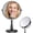 Black, variant on 30x Magnifying Black Metal Makeup Mirror with Desk Stand for Home and Office