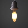 thumbnail image 4 of THTGDW-Low Voltage LED Candle Bulb, DC 12V AC 12V Input, 2W 200Lm, Warm White Light, E12 Small Base, Frosted Glass Torpedo Tip, 25W Incandescent Equivalent, 12V-24V DC Power, 3-Pack, 4 of 4