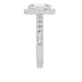 thumbnail image 3 of Unique Moments 3ct Lab Grown Halo Radiant Shape Diamond Engagement Ring 10K White Gold, 3 of 6