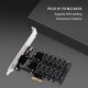 thumbnail image 5 of Tarjeta adaptadora M.2 SATA a PCIE Hugtrwg doble disco compatible con SSD M.2, 5 of 9