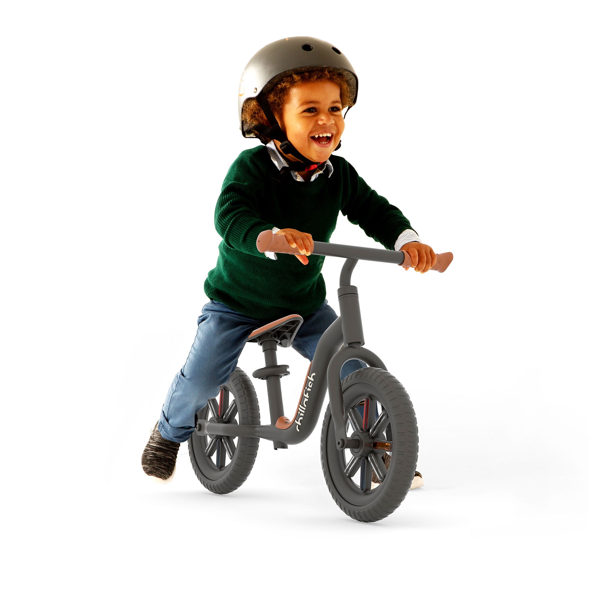 10" Chillafish Buzzi Balance Bike for Kids 1.5 Years and Older, Lightweight Toddler Bike, Black