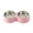 Pink, variant on Walbest Cat Dog Bowls, Cat Bowls with 2 Stainless Steel Bowls, Pet Food Bowls for Cat and Small Dog, Dog Cat Food and Water Bowls Set, Food Grade Pet Feeding Bowls