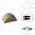 thumbnail image 3 of Xilee 2 Person Dome Tents for Camping,Lightweight Backpacking Tent with Footprint - Free Standing Ultralight Camping Hiking Backpack Tents Two Person Tent,Green &Orange, 3 of 7