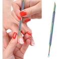 thumbnail image 7 of 2-In-1 Cuticle Pusher Tool,Nail Etching Tool,Dual Ended Gel Nail Polish Remover Tool,Stainless Steel Nail Scraper,Loop & Beveled Head,Cuticle Sticks,Manicure Tools,for Cuticle Trimmer Pedicure, 7 of 7