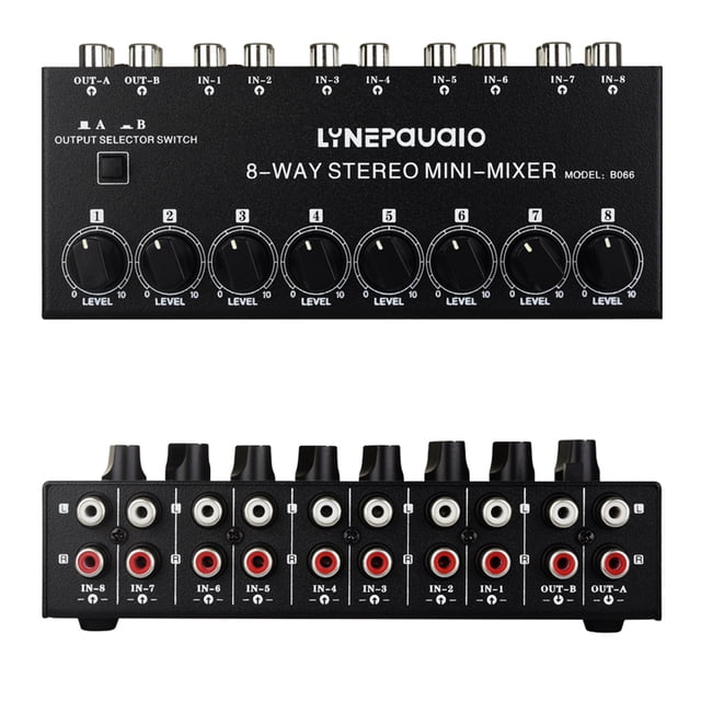 Mixer,Channel Rca Portable 8 Channel Rca 2 Out Stereo Portable Audio 8 Stereo 8 Channel Stereo No In 2 Out No Power Required 8 In 2 B066ni Mewmewcat Portable O 8 Audioxer Koeb Dsfen