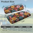 thumbnail image 3 of Psesaysky Retro Hippie Floral Print Golf Cart Seat Covers and Backrest Cover, 70s Universal Club Car Seat Covers for Ezgo Seats Golf Carts, Breathable Bench Cushion Cover, 3 of 8