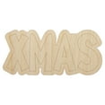 thumbnail image 1 of Xmas Christmas Fun Text Wood Shape Unfinished Piece Cutout Craft DIY Projects - 6.25 Inch Size - 1/8 Inch Thick, 1 of 7