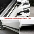 thumbnail image 4 of Protector de umbral de puerta de coche de fibra de carbono universal Protector de etiqueta autoadhesiva para SUV, camión, protectores de entrada de puerta, 5 * 100 cm, plateado JFHHH pequeña, 4 of 4