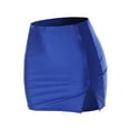 thumbnail image 1 of Made by Olivia Women's Satin Silky Elastic Waist Split Slit Hem Bodycon Mini Skirt, 1 of 7