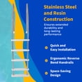 thumbnail image 5 of Blue Wave Stainless Steel Reverse Bend In-Pool Ladder for Above Ground Pools, 5 of 7