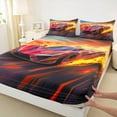 thumbnail image 3 of Castle Fairy Red Car Boy Twin Sheet Sets,Extreme Sport Bedding, 3 of 7