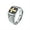 Silver, variant on Men's Stainless Steel Trendy Cross Cracked Ring Aesthetic Jewelry Rings for Modern Women and Mens Silver Size 10