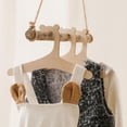thumbnail image 2 of 10 Uds. Perchas de madera para niños, perchas de madera para bebés y niños pequeños, para ropa y pantalones, perchas de madera para bebés y niños, 2 of 5