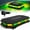 Amber/Green, variant on HRT 16.5" Magnetic Roof Top LED Beacon Strobe Light (Amber) - 56 LED, Warning Caution Bar for Trucks, Construction, Snowplow