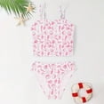 thumbnail image 7 of Girls Swim Cover Up Kids Swimsuit Floral Printed Two Piece Swimwear Tankini Set for Beach Pool, 7 of 7
