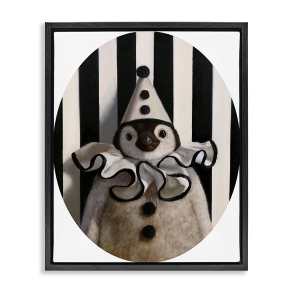 Stupell Industries Eclectic Black Floating Frame Canvas Art, 17 x 21, by Lucia Heffernan