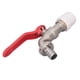 thumbnail image 4 of Válvula De Bola De Cuarto De Vuelta, PVC De 3/4", Rosca Macho De Latón De 1/2", Salida De Drenaje De 15 Mm, Interruptor De Apagado Confiable Para Plomería, 4 of 14