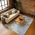 thumbnail image 7 of Addison Rugs Mayfield Premium Machine Washable Transitional Geometric Blue Rectangle Rug, 3' x 5', 7 of 7