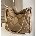 thumbnail image 2 of ZhangBaoLin Quilted Hobo Bag for Women Padding Down Cotton Shoulder Purse Fashion Large Capacity Totes Handbag Top Handle Bag, 2 of 8
