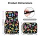 thumbnail image 5 of Fotbe Bright Mushrooms Juego de 4 Tapetes para Auto con Estampado – Alfombrillas de Goma Reforzada, Diseño Antideslizante, Protección para Todo el Año – Vehículos, Autos, Camionetas y SUVs, 5 of 7