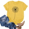 thumbnail image 2 of Liquidation d'Économies d'Été Iumwxz Tunique Coupe Classique T-Shirt d'Été Décontracté Hauts pour Femmes T-Shirt Graphique Floral Hauts T-Shirt à Manches Courtes Col Rond Hauts pour Dames Offres Hebdomadaires Date, 2 of 5
