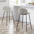 thumbnail image 2 of Crosley Furniture Tabouret de Cuisine Riley 2 Pièces Hauteur Comptoir, Flocons d'Avoine, 2 of 5