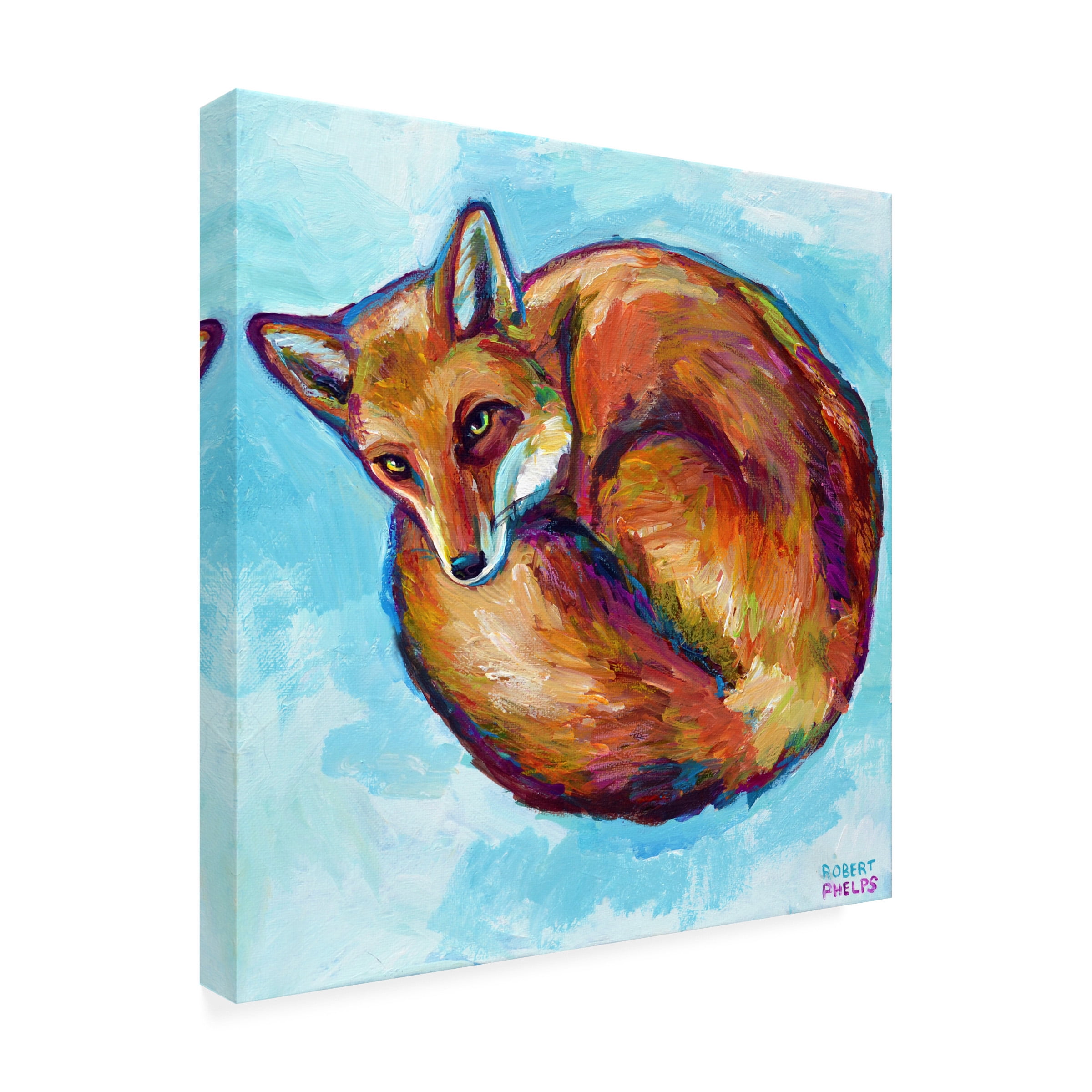Robert Phelps Art 'Cozy Fox' Canvas Art