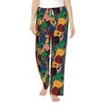 thumbnail image 2 of Lsque Colored Guitars Print Women's Pajama Pants, Lounge Pant - Comfortable Home Wear,Elastic Waistband, Stylish Design-Medium, 2 of 9