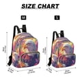 thumbnail image 3 of Casual Raptor Surrounded by Flowers Backpack for School,College and Travel, Water Resistant Bookbag,, 3 of 7