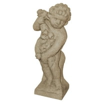 EMSCO Cupid Statue – Natural Sandstone Appearance – Made of Resin – Lightweight – 24” Height