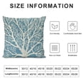 thumbnail image 6 of Nawypu  Coral Couch Pillow Cover 2pcs Sea Marine Decor Square Cushion Case Sofa Home Decorations Blue PL1054TR, 6 of 6
