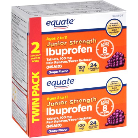 Chewable ibuprofen
