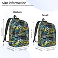 thumbnail image 3 of Lsque Goal Time Pattern Canvas Daypack, Durable Backpack, High-quality Versatile Backpack,Vintage Compact Backpack-Medium, 3 of 6