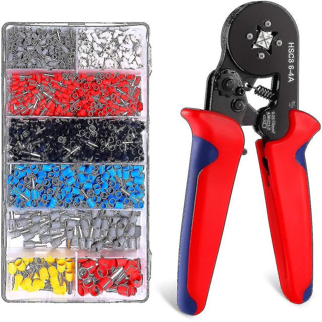 Alicates Crimpar Con 1200 Terls Crimp Aislados De 0.25mm A 10mm. de electricista