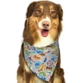 thumbnail image 5 of Dog Bandanas, Stamp Pattern world Adjustable Dog Scarf Triangle Bib Handkerchief Accessories for Small Medium Large Dogs, Cats, Pets, 5 of 6