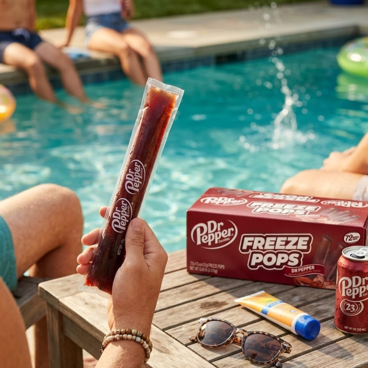 72 ct Dr Pepper Freeze Pops Variety Pack, Ice Pops, 15 oz Freeze Pop Tubes, Ready-to-Freeze Summer Treat, Bulk Ice Pops